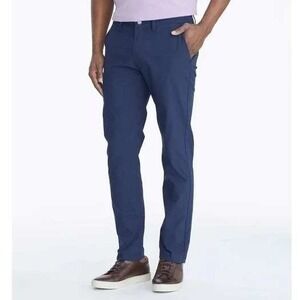 UNTUCKit Traveler Pant 41735 Mens 34x30 Navy Blue Slim Fit Polyester Chino